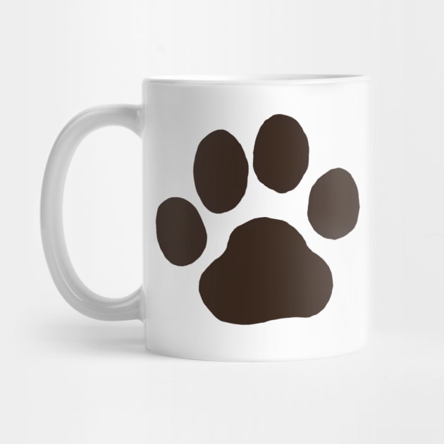 Dog Paw Print by Coffee Squirrel